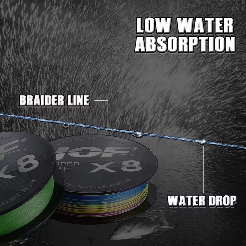150M-500M 8 Strand Braided Outdoor Fishing Line Sea Fishing Ice Fishing River Fishing Rock Fishing Fishing Gear 20-100LB X8