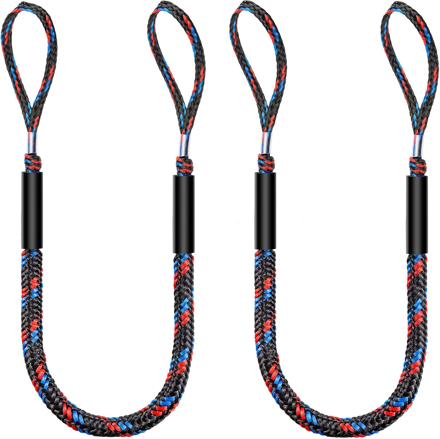 Boat Bungee Dock Lines, Boating Gifts for Men, Boat Accessories, Pontoon Accessories, Mooring Lines for Bass Boat, 4 Feet