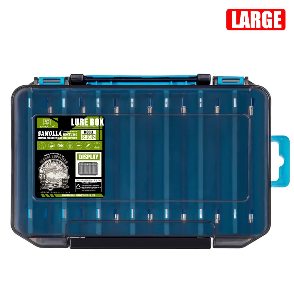 Double-Sided Compact Tackle Box - Streamline Fishing with Durable, Versatile Organizer for Lures, Hooks, Baits