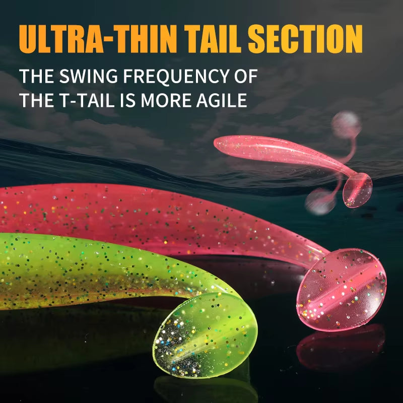 2021  Shiner 50Mm 75Mm 100Mm Fishing Lures Soft Artificial Bait Easy for Hooking up Big Pike