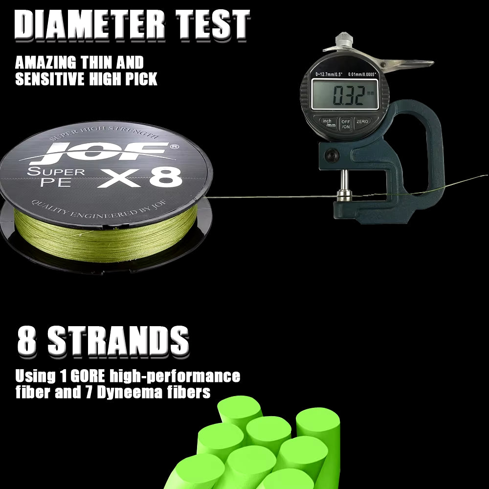 150M-500M 8 Strand Braided Outdoor Fishing Line Sea Fishing Ice Fishing River Fishing Rock Fishing Fishing Gear 20-100LB X8