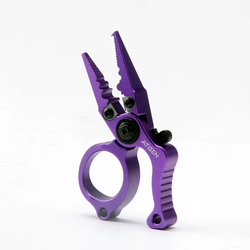 Booms Fishing X1 Aluminum Fishing Pliers Saltwater, Surf Fishing Tackle Kit, Fishing Multitool Hook Remover Braided Fishing Line