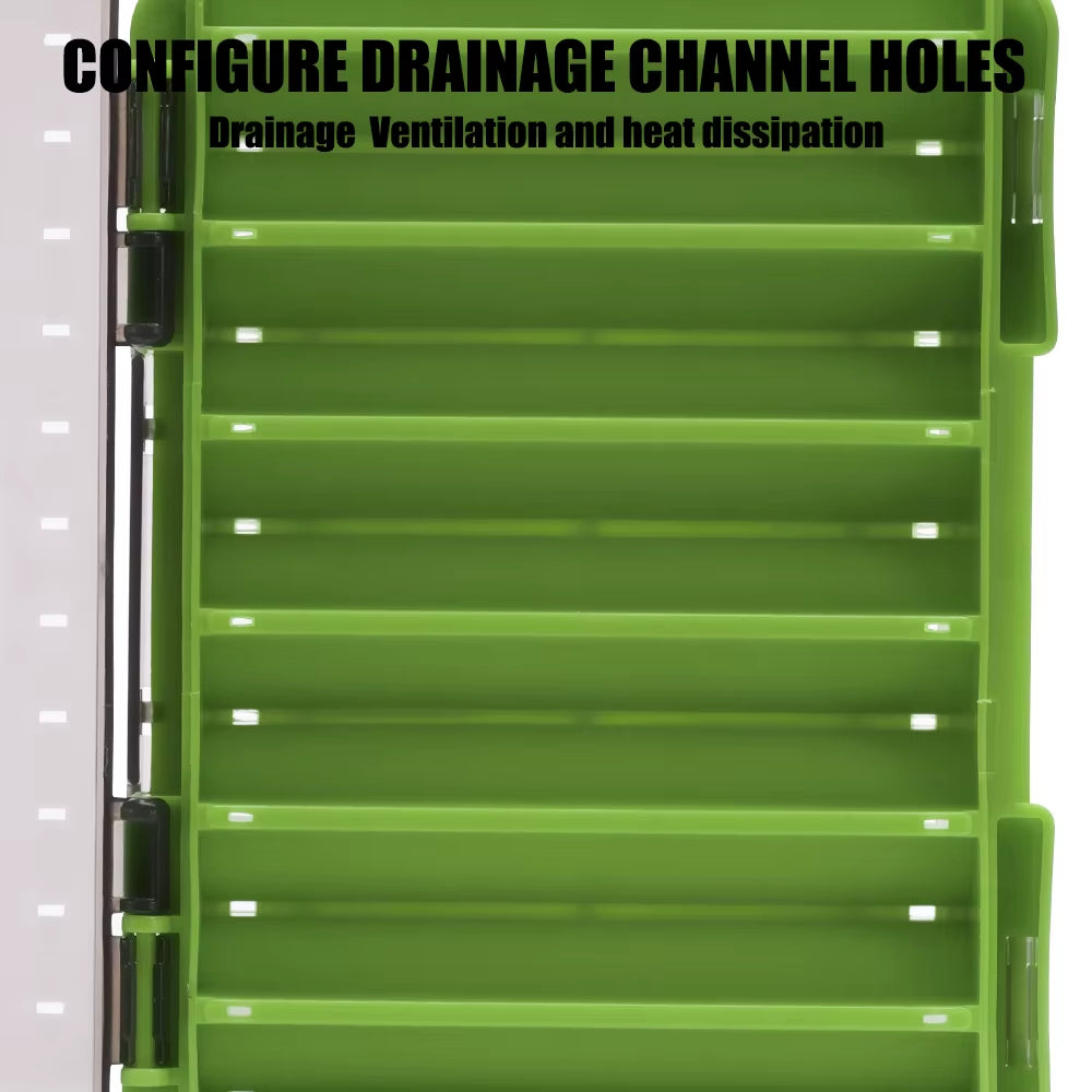Double-Sided Compact Tackle Box - Streamline Fishing with Durable, Versatile Organizer for Lures, Hooks, Baits