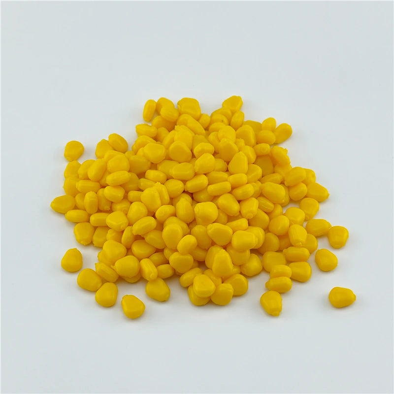 100Pcs Silicone Smell Corn Soft Bait Water Corn Carp Fishing Lures with the Cream Smell of Artificial Rubber Baits