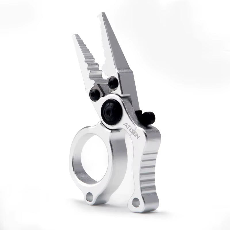 Booms Fishing X1 Aluminum Fishing Pliers Saltwater, Surf Fishing Tackle Kit, Fishing Multitool Hook Remover Braided Fishing Line